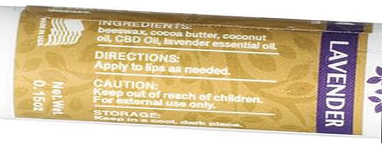 natural CBD lip balm